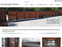 Tablet Screenshot of ldlgatesandoperators.com
